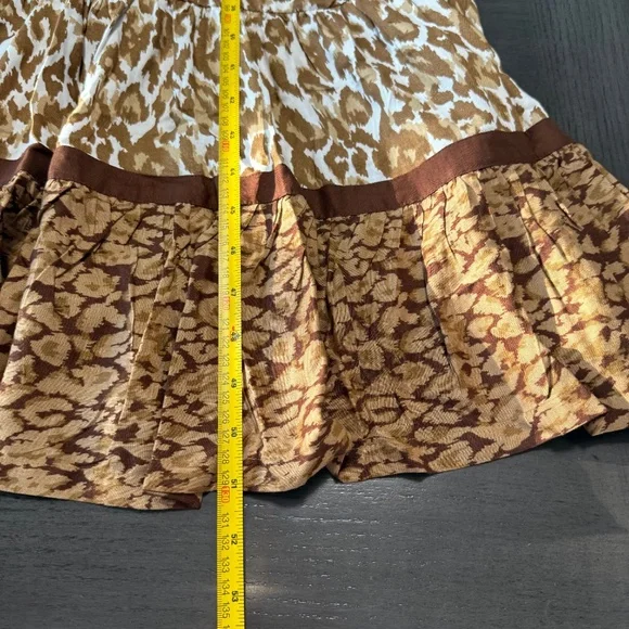 Soft Surroundings Short Sleeve Kara White Mocha Leopard Dress Size L - Picture 7 of 10